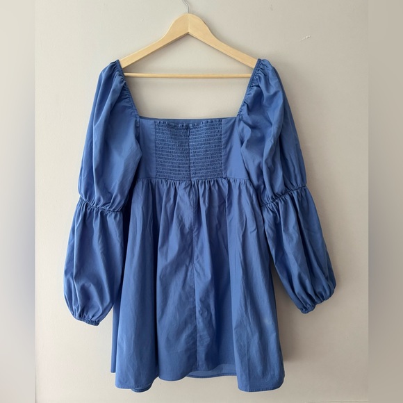 Reformation Michaela Mini Babydoll Puffed Sleeve Dress - Picture 6 of 10